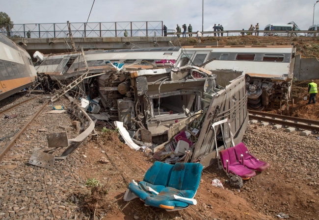 Fas'ta tren kazası: En az 6 ölü