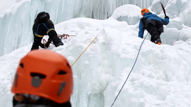 15 ülkeden Erzurum'a buz tırmanışı için geldiler