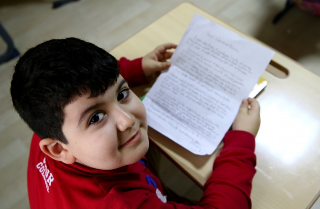 Minik öğrencilerden Afrin kahramanlarına duygulandıran mektup