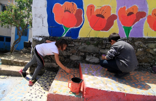 Minik yetenekler Muğla'nın sokaklarını renklendirdi