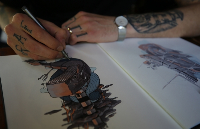 İstanbul'un sokaklarını "Sailor Bedae" renklendiriyor