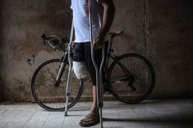 Gazzeli genç, Erdoğan'ın hediye ettiği bisikleti artık süremeyecek