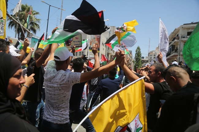 Filistinliler "Yüzyılın Anlaşması" planını protesto etti