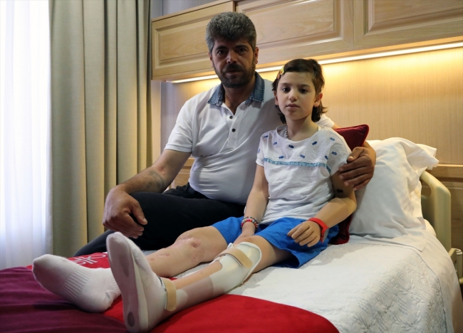 Suriyeli Reyyan, 20 ay sonra ilk adımını Türkiye'de attı