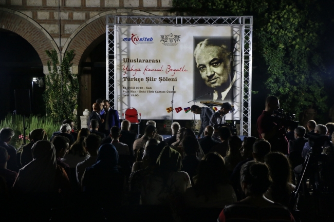 Üsküp'te "Uluslararası Yahya Kemal Beyatlı Şiir Şöleni" düzenlendi