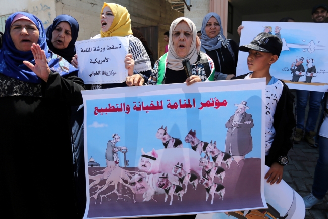 Bahreyn çalıştayında Filistinlilerin hakları görmezden gelindi