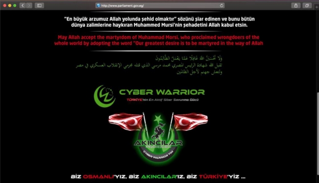 Türk bilgisayar korsanları Mısır'daki bazı devlet sitelerini hackledi
