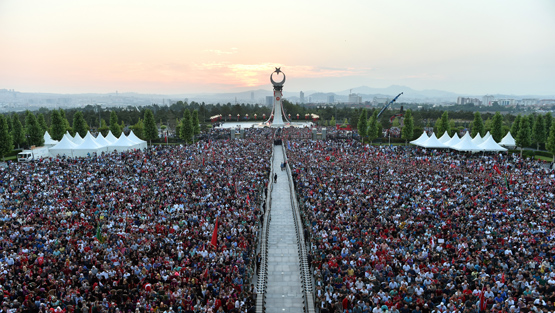 15 Temmuz Şehitler Abidesi'nin açılışı gerçekleşti
