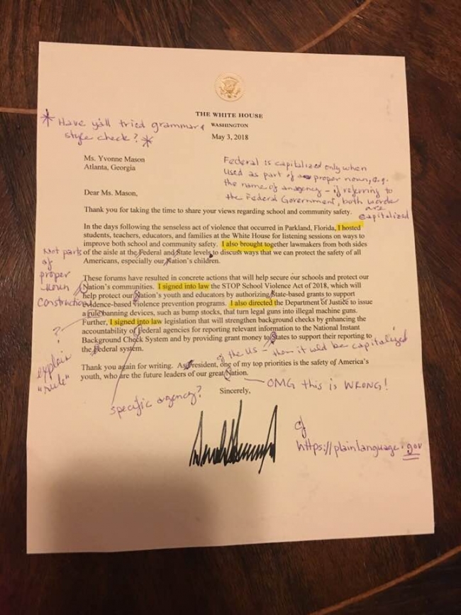 Beyaz Saray'ı rezil eden mektup