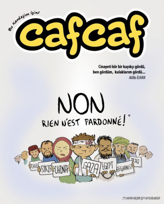 Cafcaf'dan Charlie Hebdo'ya müthiş cevap