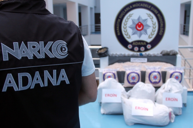 Adana'da 55 milyon liralık uyuşturucu operasyonu