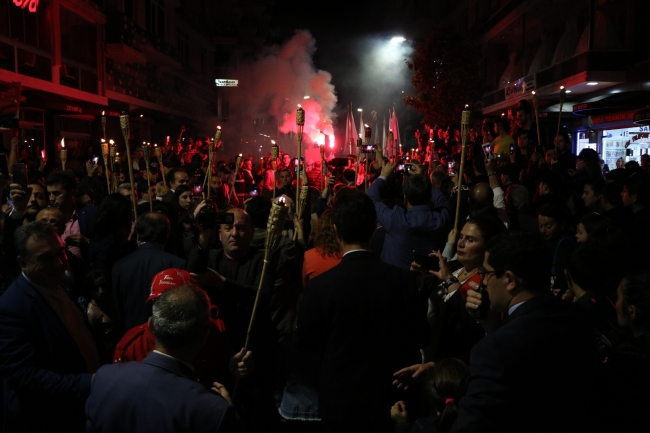 Samsun'da "Fener Alayı ve Gençlik Festivali Yürüyüşü" düzenlendi