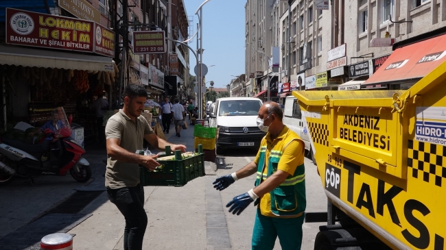 Mersin Akdeniz Belediyesi'nden 'Çöp Taksi' uygulaması