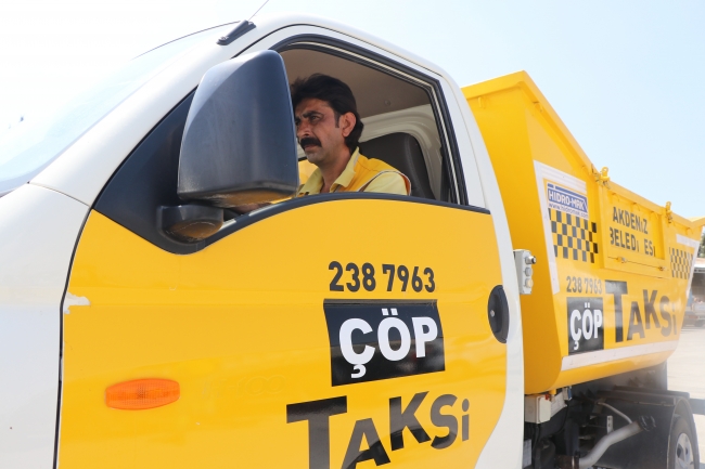 Mersin Akdeniz Belediyesi'nden 'Çöp Taksi' uygulaması