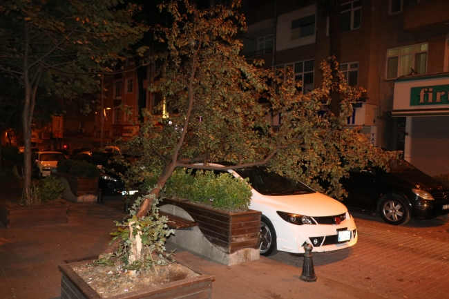 İstanbul'da şiddetli rüzgar etkisini artırdı