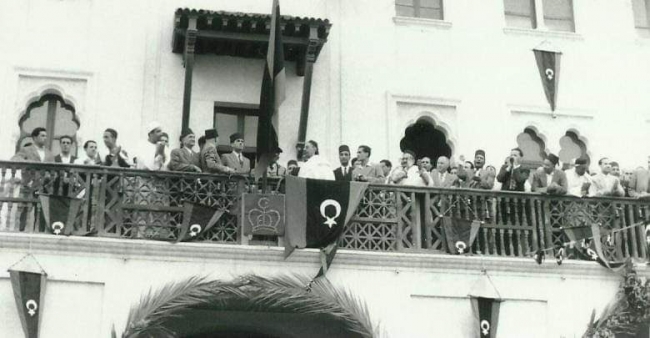 Libya Kralı İdris Senusi, 24 Aralık 1951'de ülkesinin bağımsızlığını ilan etti. Fotoğraf: Al Jazeera