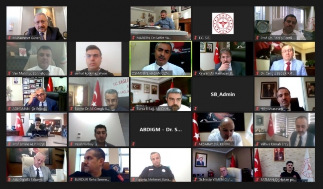 Bakan Koca'dan il sağlık müdürleriyle online toplantı