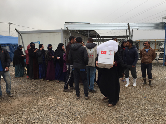 Türk Kızılayından Erbil'e insani yardım
