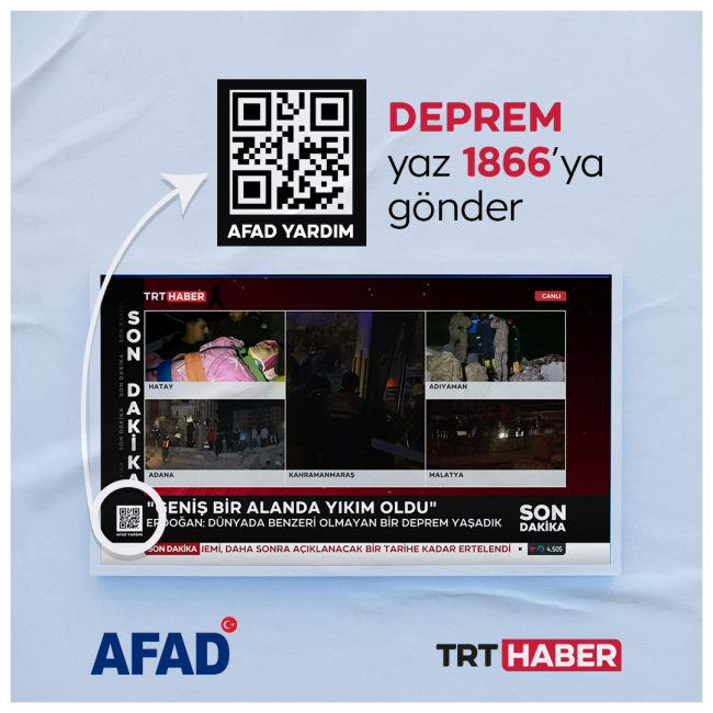 TRT'den AFAD'a destek