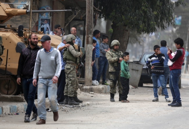 Hayatın normale döndüğü Afrin'de caddeler canlandı