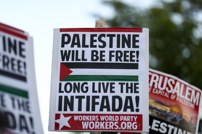 İsrail'in Gazze sınırındaki saldırıları ABD'de protesto edildi