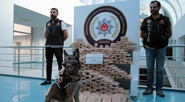 Adana'da 160 kilogram eroin ele geçirildi