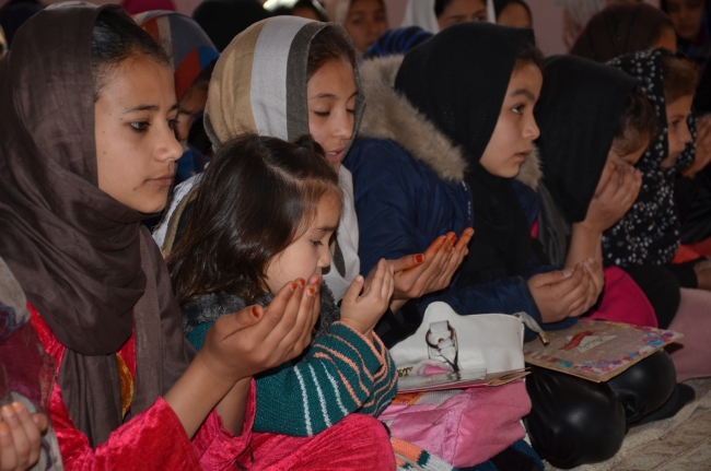 Afganistan'dan Afrin şehitlerine hatim duası