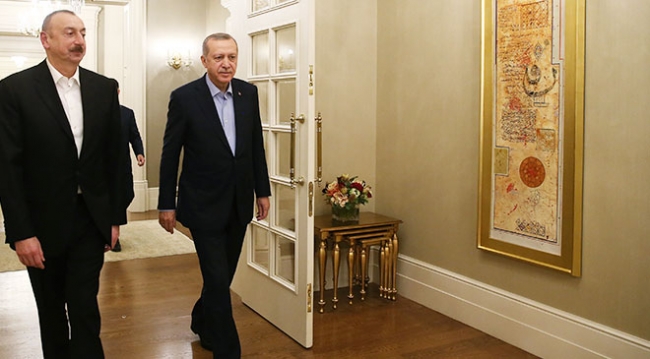 Cumhurbaşkanı Erdoğan, Aliyev onuruna yemek verdi