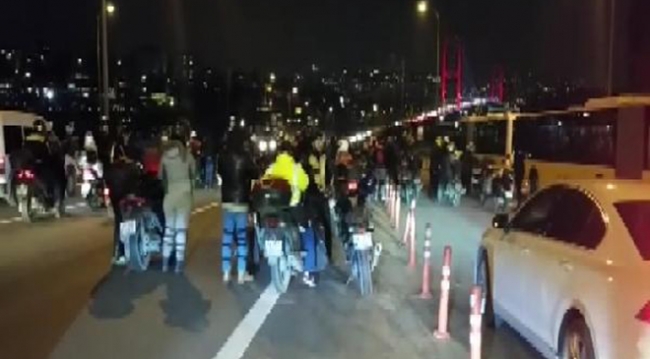 15 Temmuz Şehitler Köprüsü'nde trafiği aksatan kişiye gözaltı
