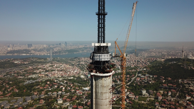 İstanbul'un sembolü olacak Çamlıca Kulesi'nde sona yaklaşılıyor