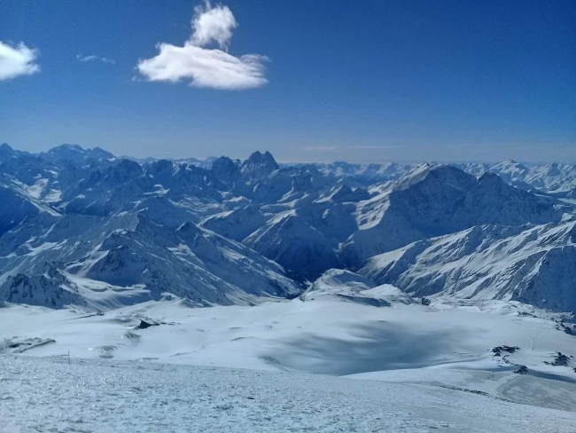 Bursalı dağcı, eksi 40 derecede Avrupa’nın zirvesine tırmandı