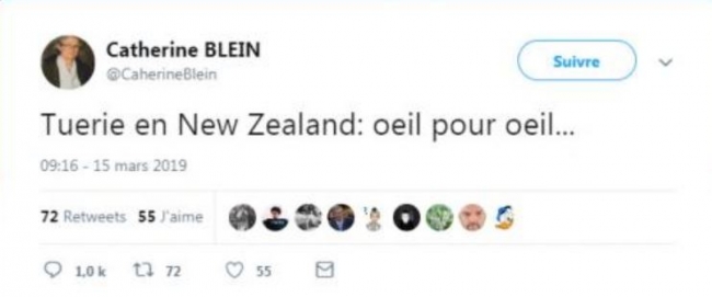 Fransız meclis üyesinden Yeni Zelanda'daki katliama dair çirkin mesaj