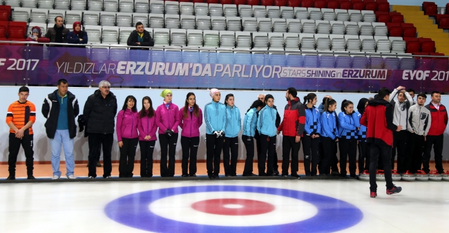 Erzurum'da düzenlenen Türkiye Curling finalleri tamamlandı