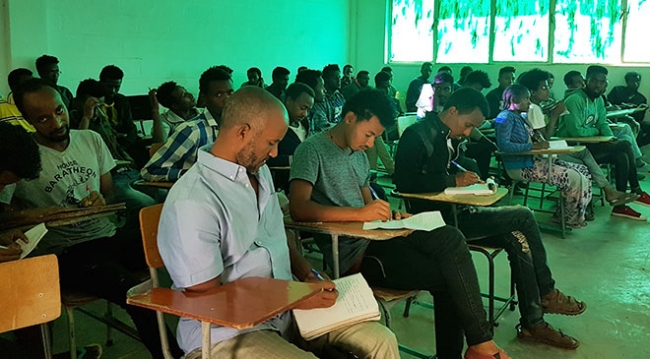 Etiyopyalı öğrencilerden Türkçe derslerine yoğun ilgi