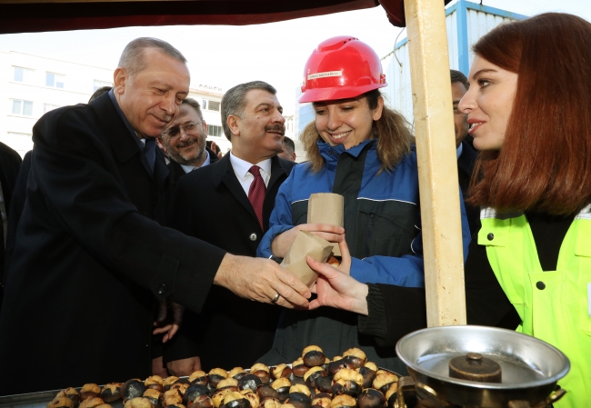 Cumhurbaşkanı Erdoğan Taksim Camii inşaatını gezdi