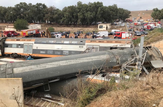 Fas'ta tren kazasında ölenlerin sayısı 7'ye yükseldi