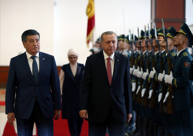 Cumhurbaşkanı Erdoğan Kırgızistan'da