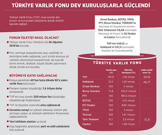 Türkiye Varlık Fonu "dev" kuruluşlarla güçlendi