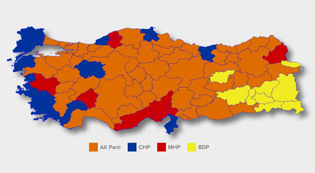 Yerel seçim sonuçları TRT'de