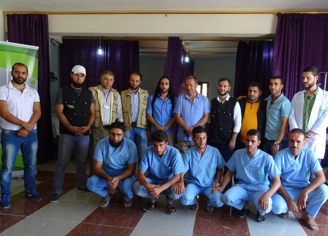 Suriye'de ücretsiz hizmet verecek hastane açıldı