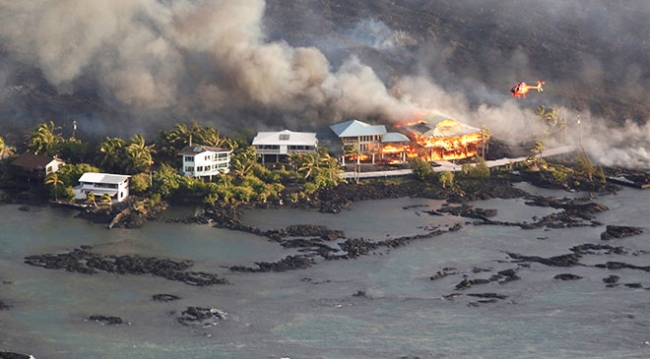 Hawaii'de lavlar 600'den fazla evi kül etti