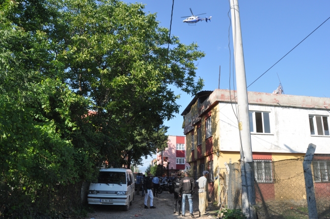 Bursa'da helikopter destekli uyuşturucu operasyonu: 60 gözaltı