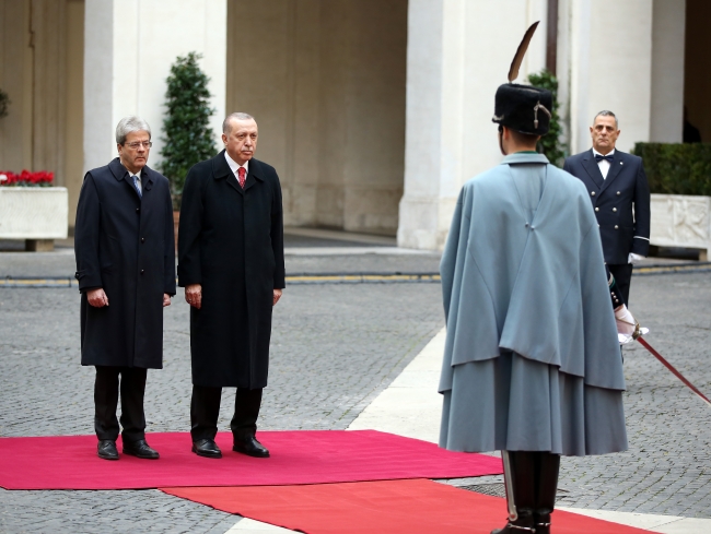 Cumhurbaşkanı Erdoğan, İtalya Cumhurbaşkanı ve Başbakanı ile görüştü