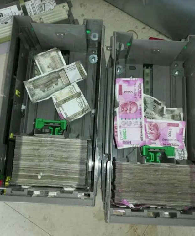 Hindistan'da ATM'ye giren fareler paraları yedi