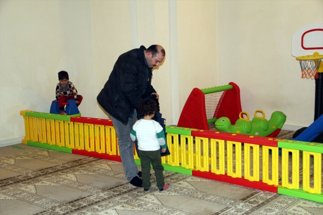 Sinop’ta cami içine oyun parkı oluşturuldu
