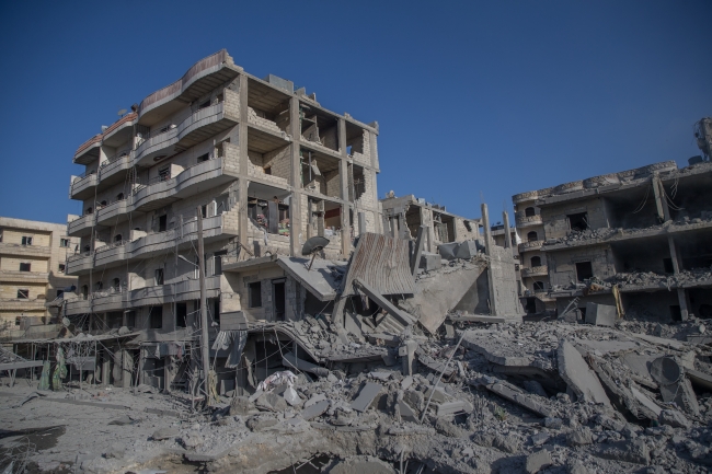 Afrin'de YPG/PKK'nın bomba tuzakladığı binada patlama