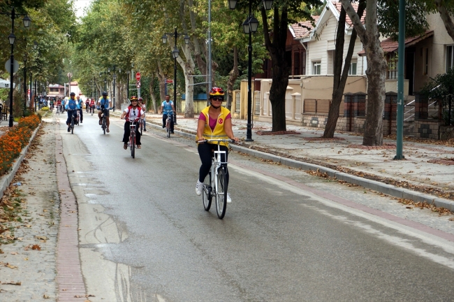 Sağlık için pedal çevirdiler