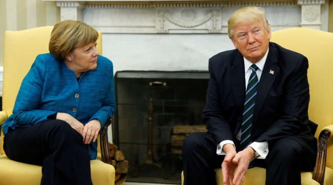 Almanya Başbakanı Merkel, Trump ile bir araya geliyor