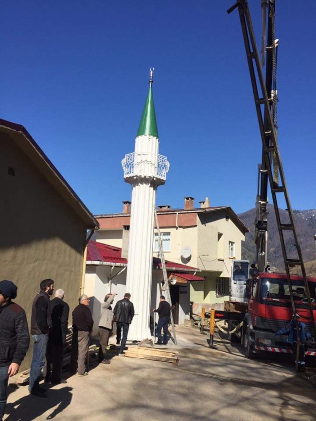 Rize'de minaresiz camiye pratik çözüm