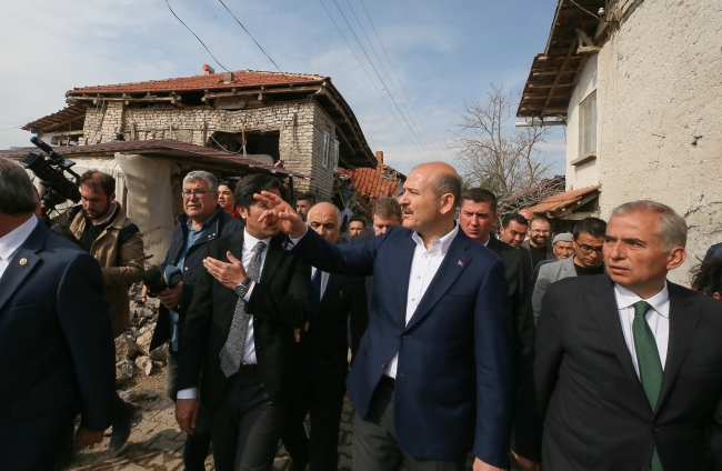 Bakan Soylu: Depremde hasar gören evlerle ilgili çalışmalar başlayacak